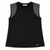 Elegantes Top mit Glitzerdetails Damenmode Goldbuegel