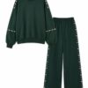 Trainingsanzug mit Perlendetails Damenmode Goldbuegel