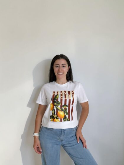 Summer Vibes Damen T-Shirt Damenmode Goldbuegel
